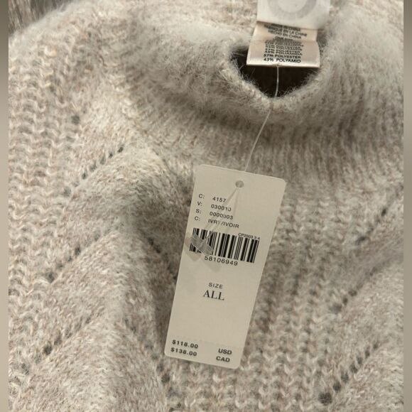 Anthropologie Akemi+Kin Sweater Poncho O/S - Picture 5 of 7